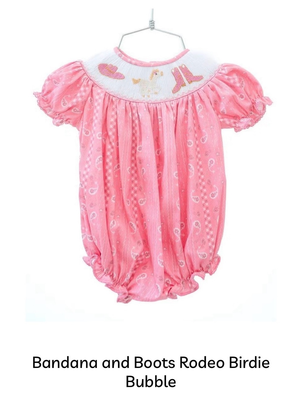 Ruth and Ralph Pink Bandana & Boots Bubble One-Piece